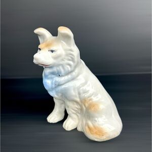 Vintage Ceramic Dog Figurine German Shepherd Puppy made in Japan